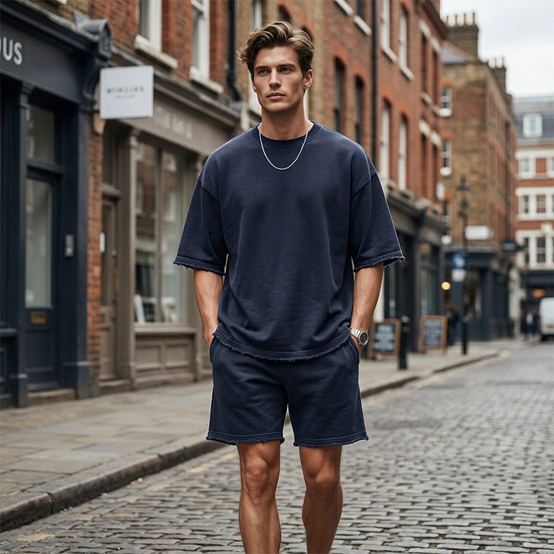 💎 -50% ON SOLID COLOR SPORTS SETS! 💎 Moisture-Wicking Comfort, Loose Fit & Perfect for Gym to Street 🏃‍♂️👕
