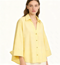 Everyday Oversized V-Neck Comfort Blouse