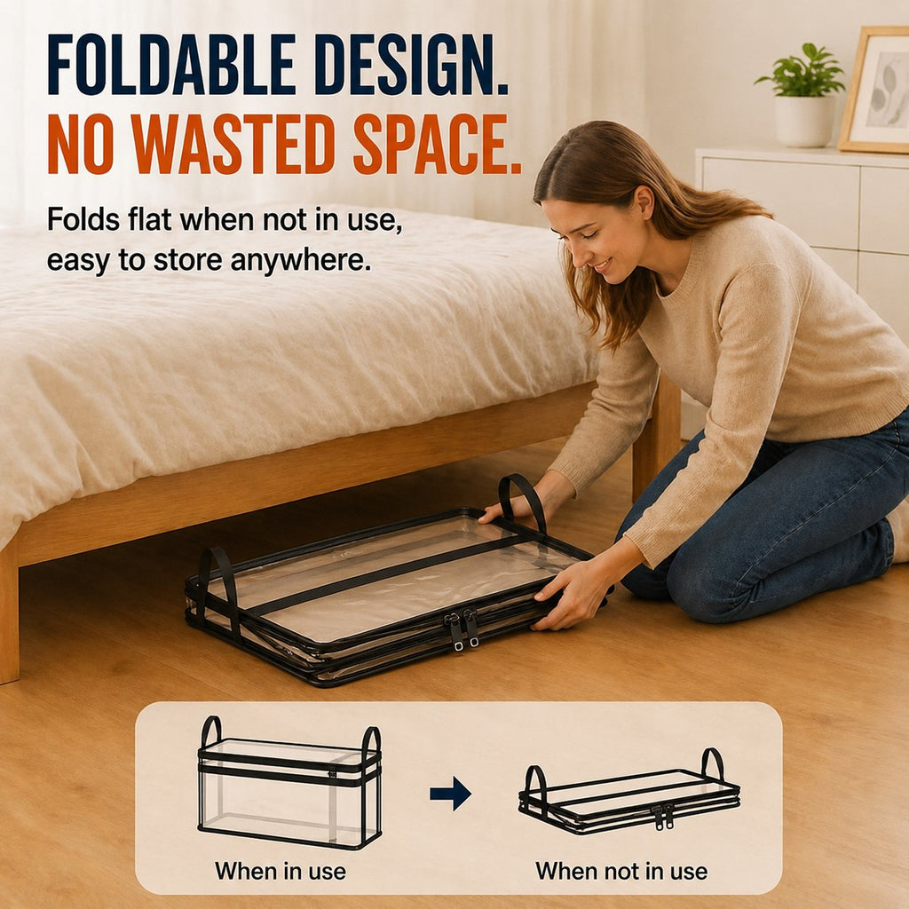 🔥Last Day 50% OFF📦Large Heavy-Duty Thick Plastic Clear Storage Bag for Clothes, Moving & Storage