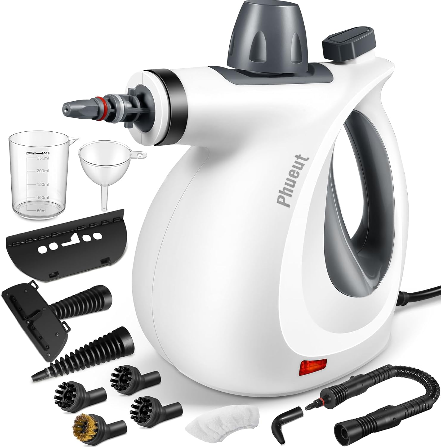 Pressurized Handheld Multi-Surface Steam Cleaner with 12 Accessories