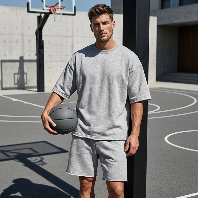 💎 -50% ON SOLID COLOR SPORTS SETS! 💎 Moisture-Wicking Comfort, Loose Fit & Perfect for Gym to Street 🏃‍♂️👕