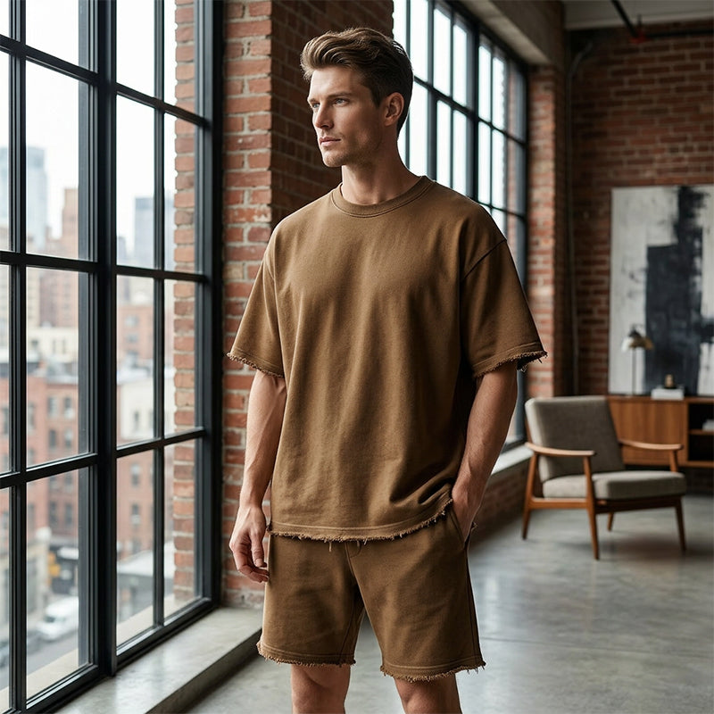 💎 -50% ON SOLID COLOR SPORTS SETS! 💎 Moisture-Wicking Comfort, Loose Fit & Perfect for Gym to Street 🏃‍♂️👕