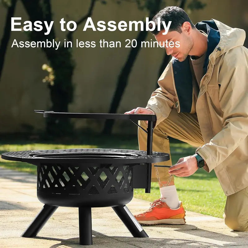 Lumen Backyard Fire Grill Pit