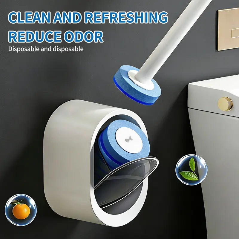 Disposable Self-Dissolving Toilet Scrubber System