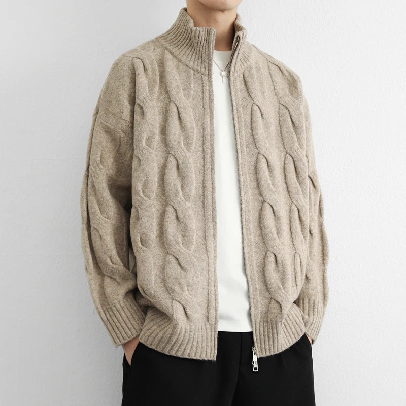 Heritage Cable Zip Cardigan