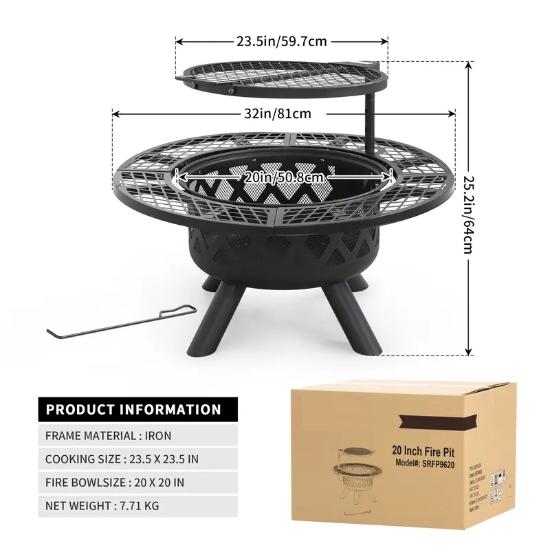 Lumen Backyard Fire Grill Pit