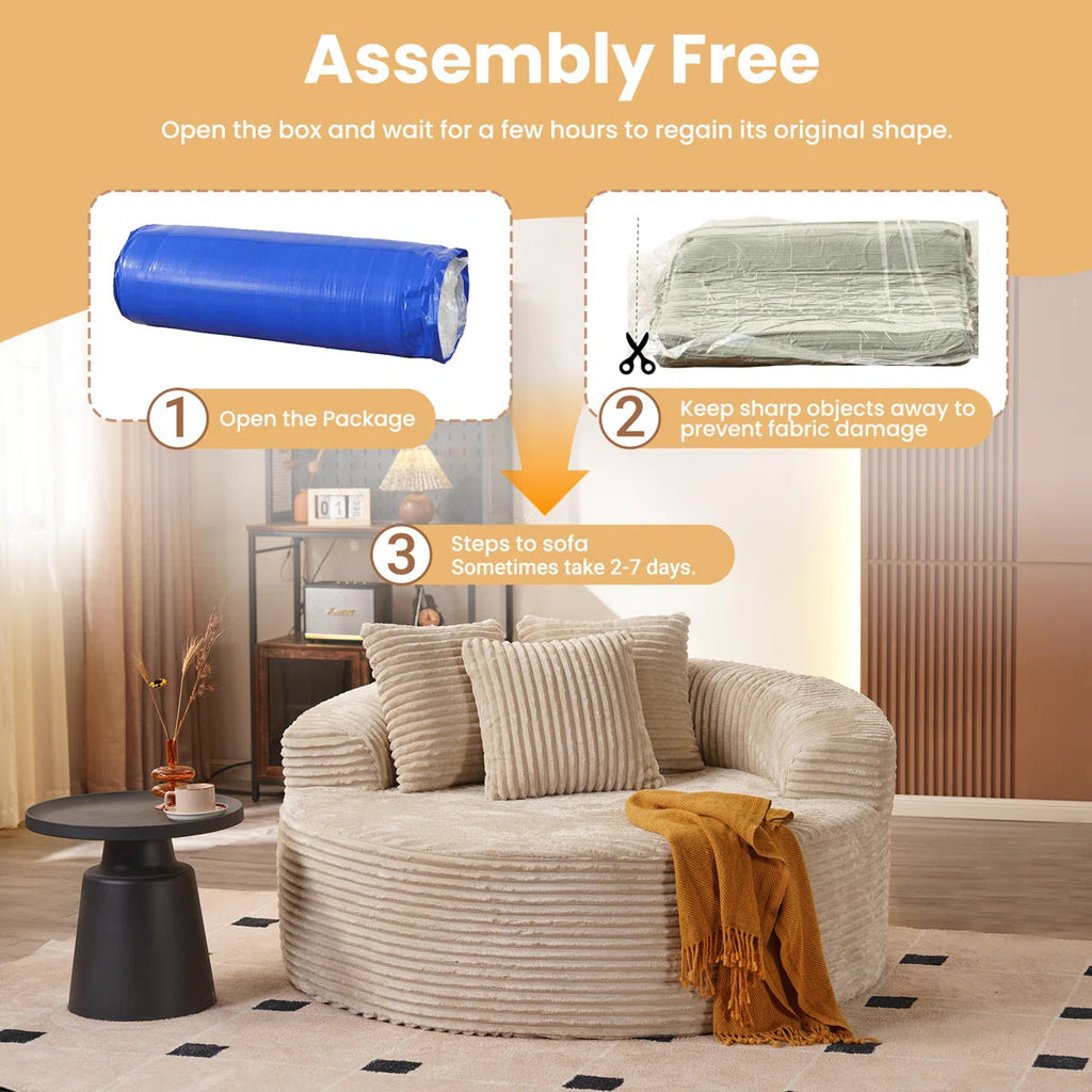 Lumen Boneless Round Lounge Chair