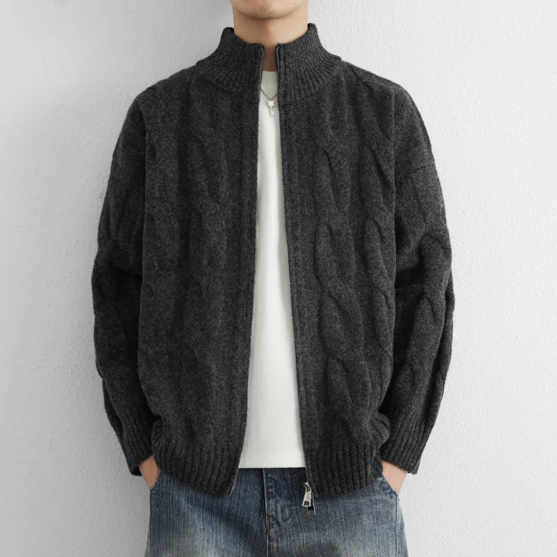 Heritage Cable Zip Cardigan