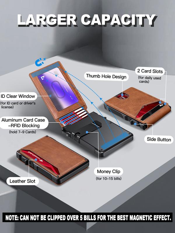 Anti-theft pop-up credit card wallet