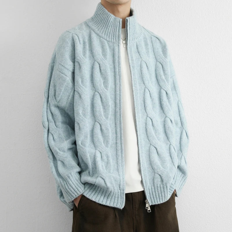 Heritage Cable Zip Cardigan