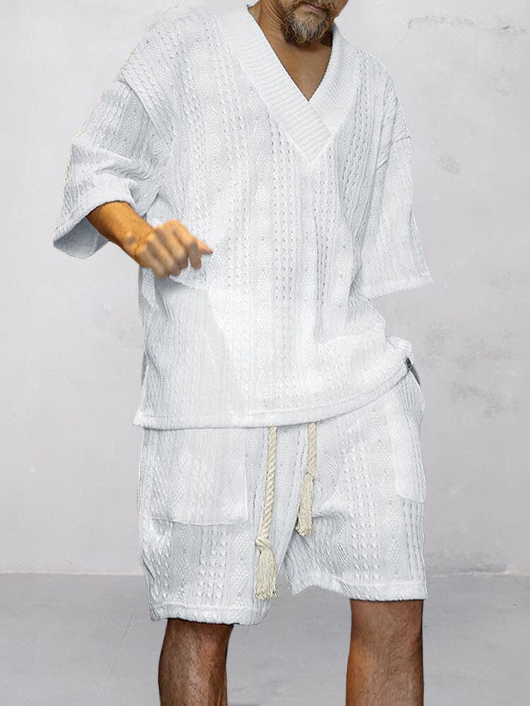 Cozy Cable Knit Tee & Shorts