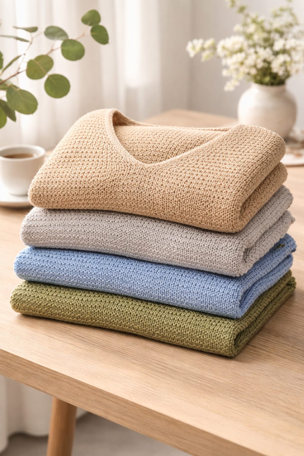 Everyday Lightweight V-Neck Knit Pullover