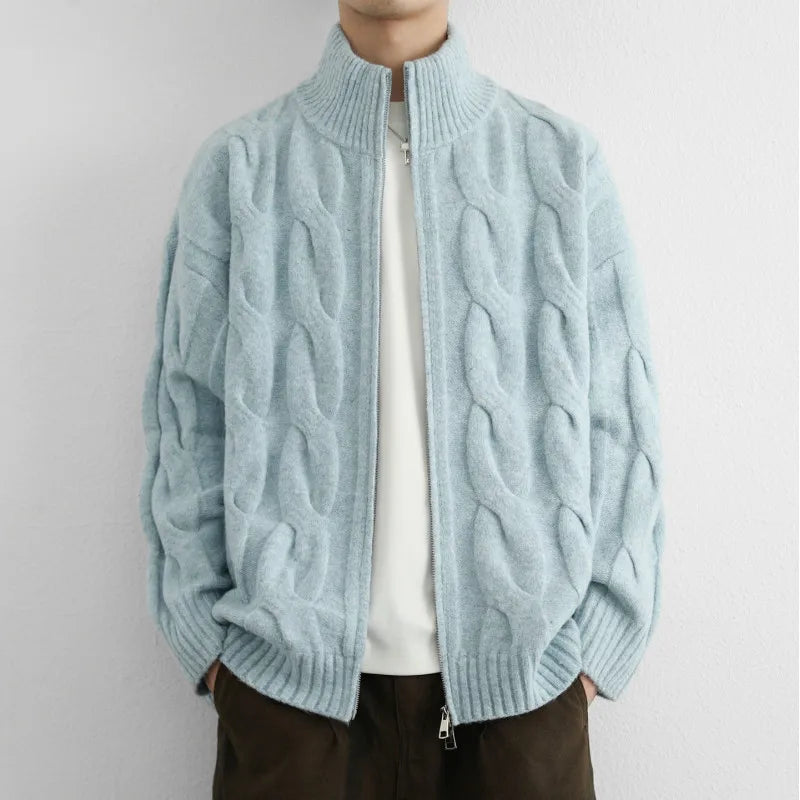 Heritage Cable Zip Cardigan