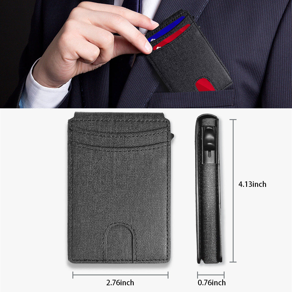 Anti-theft pop-up credit card wallet
