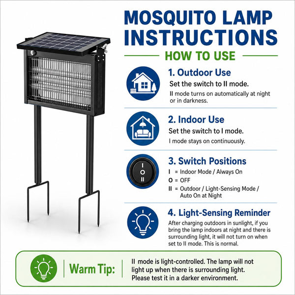 Solar Outdoor Bug Zapper