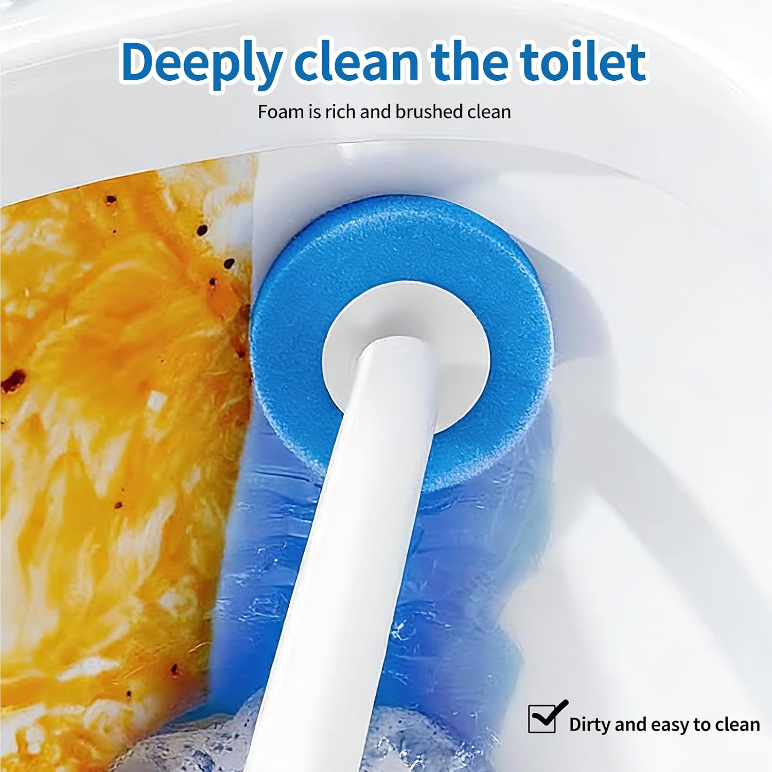 Disposable Self-Dissolving Toilet Scrubber System
