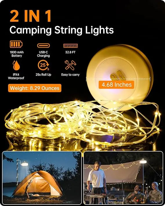 GlowFlex USB String Lights