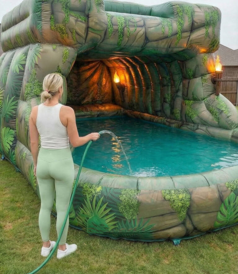Cave Waterfall Adventure Splash Pool