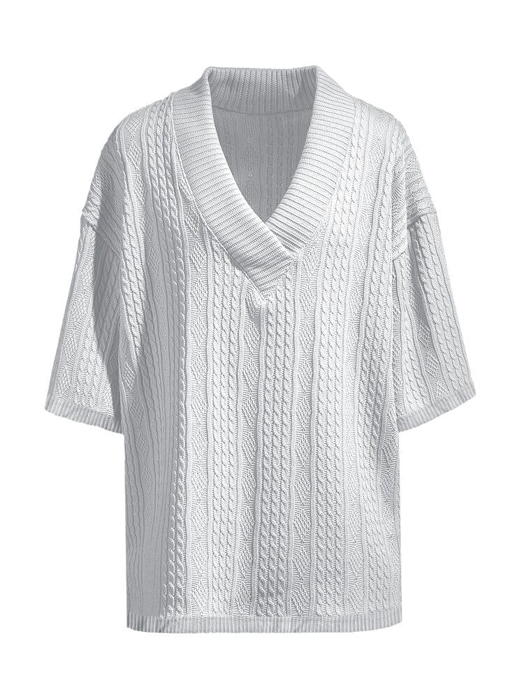 Cozy Cable Knit Tee & Shorts