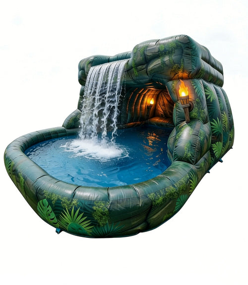 Cave Waterfall Adventure Splash Pool