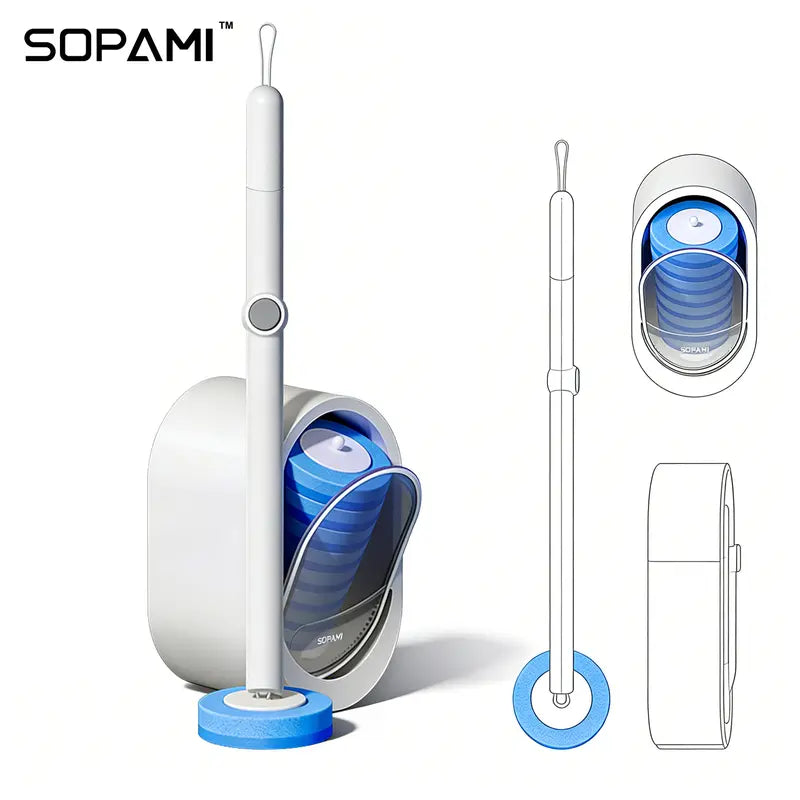Disposable Self-Dissolving Toilet Scrubber System