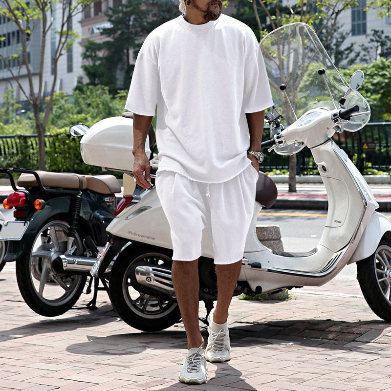 💎 -50% ON SOLID COLOR SPORTS SETS! 💎 Moisture-Wicking Comfort, Loose Fit & Perfect for Gym to Street 🏃‍♂️👕