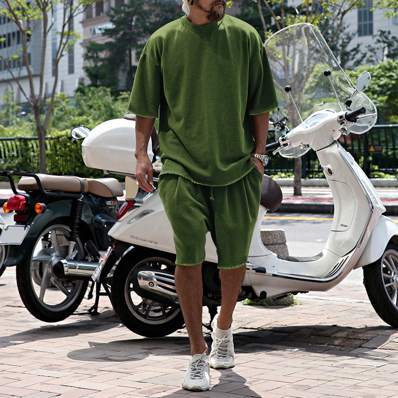 💎 -50% ON SOLID COLOR SPORTS SETS! 💎 Moisture-Wicking Comfort, Loose Fit & Perfect for Gym to Street 🏃‍♂️👕